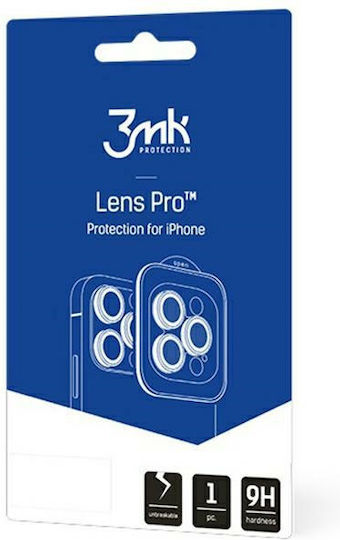 3MK Προστασία Κάμερας Tempered Glass Ασημί για το iPhone 15 Plus