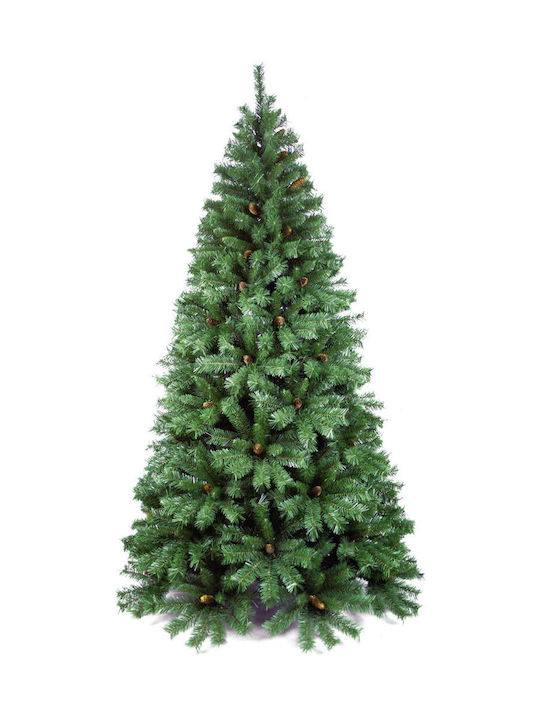 Tiffany Pine Colorado Christmas Green Tree with Metallic Base and Built in Branches H150cm