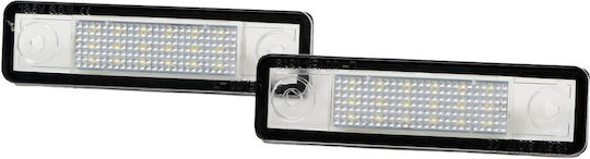 License Plate Lights for Opel Zafira A / Astra F,G / Corsa B / Vectra B / Omega - Combi 2pcs