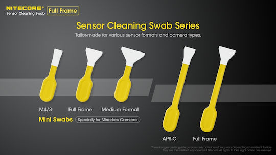 NiteCore Sensor Cleaning Swabs 24mm for Full Frame Sensor-Reinigung