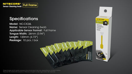 NiteCore Sensor Cleaning Swabs 24mm for Full Frame Sensor-Reinigung