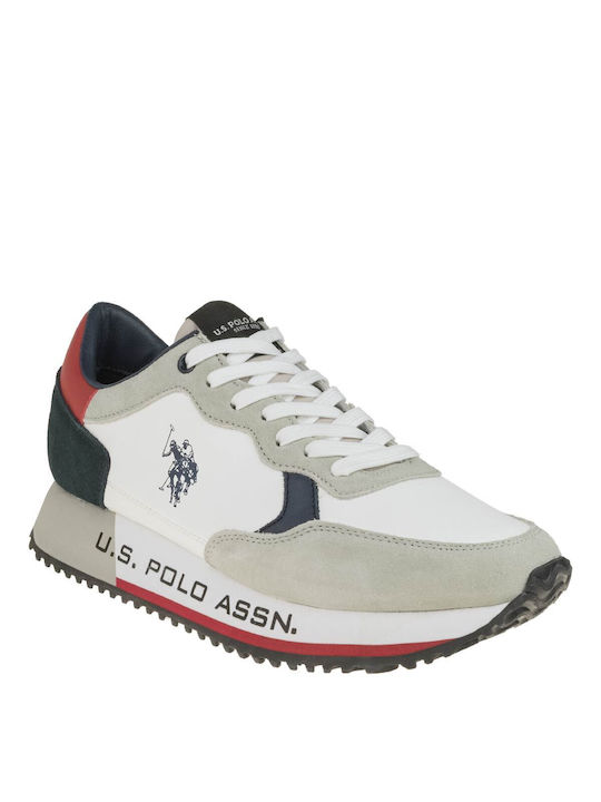 U.S. Polo Assn. Herren Sneakers White / Blue