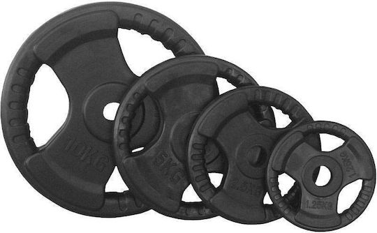 Optimum Set of Plates Rubber 1 x 20kg Ø28mm with Handles