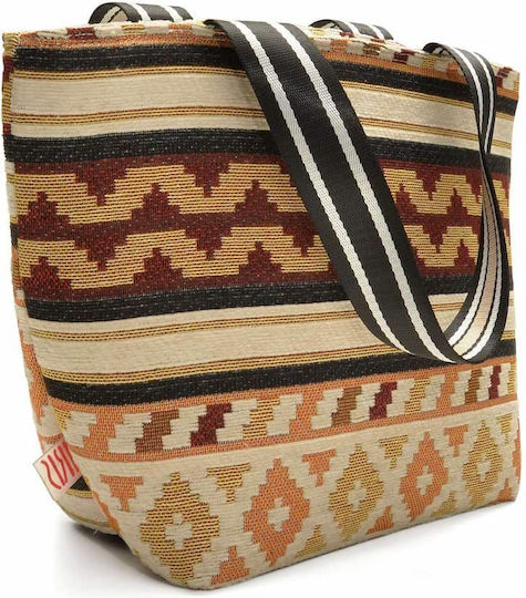 Iris Barcelona Insulated Handbag Kilim Orange 3.7 Liters