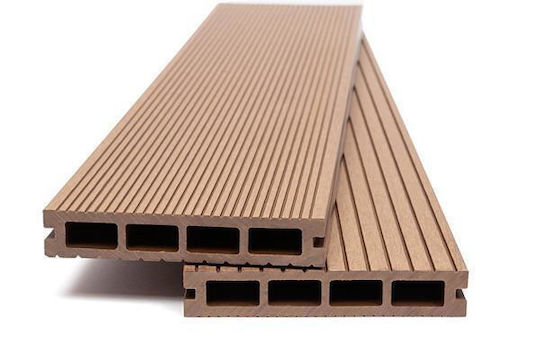 Deck Περίφραξης Κήπου από WPC 360x14.6x2.5εκ. Καφέ