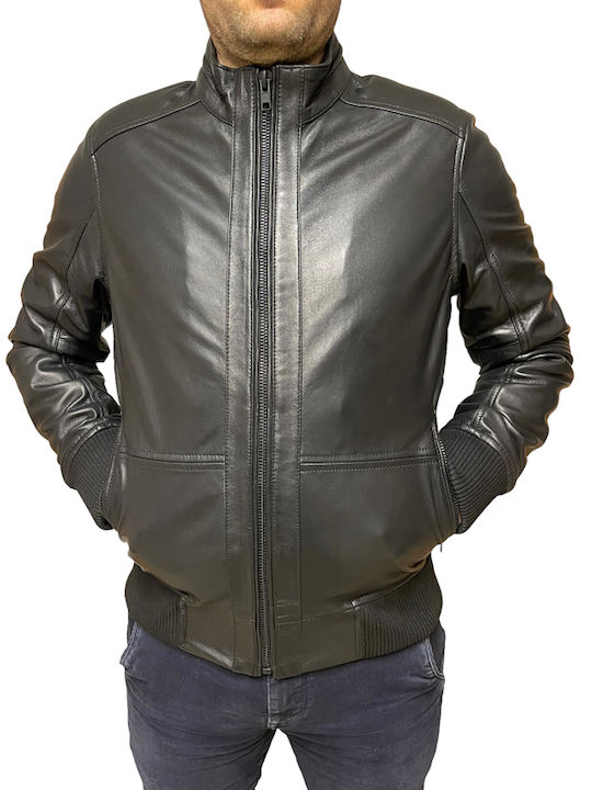 4503 Leather Jacket Biker Black