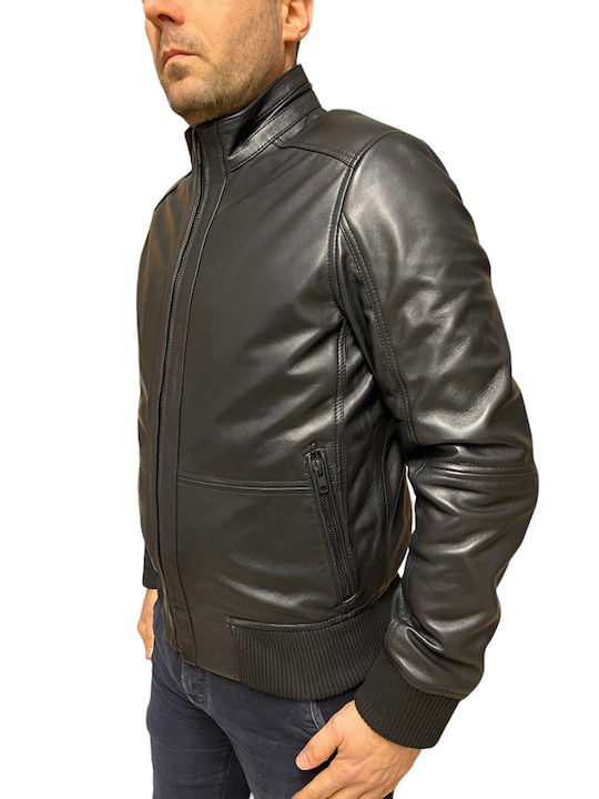 4503 Leather Jacket Biker Black