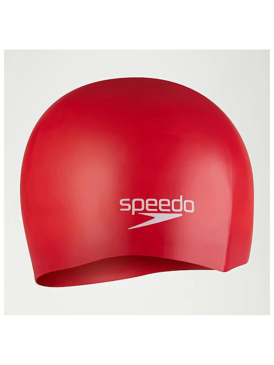 Speedo Σκουφάκι Κολύμβησης Ενηλίκων από Σιλικόνη Κόκκινο