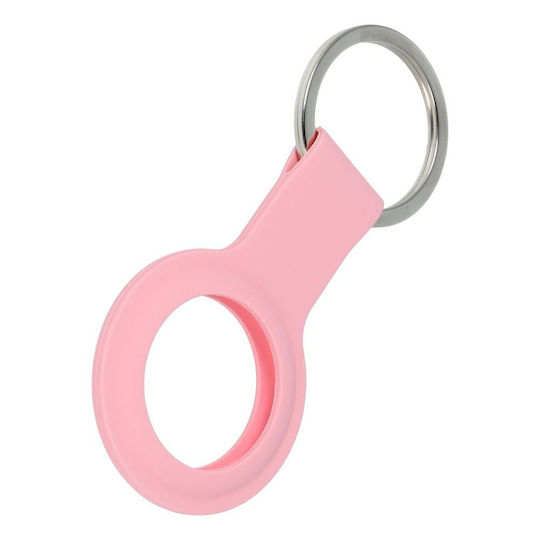 Forcell Holder Θήκη Μπρελόκ Σιλικόνης για AirTag σε Ροζ χρώμα