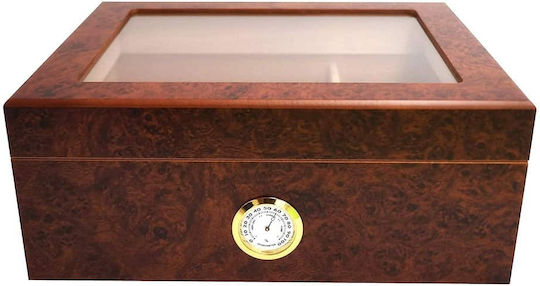 Grand Value Holz Schaukasten Befeuchter für Zigarren 25 mit Hygrometer 26cmx22cmx10.8cmcm.