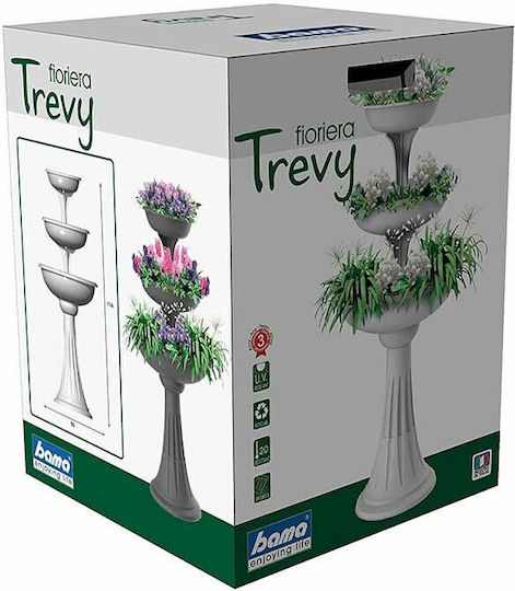 Bama Plant Stand Plastic Gray 50cmx50cmx114cmcm.