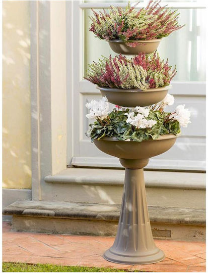 Bama Plant Stand Plastic Gray 50cmx50cmx114cmcm.