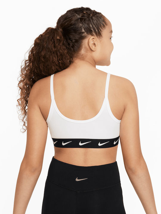 Nike One Παιδικό Μπουστάκι Αμάνικο Dri-Fit Λευκό
