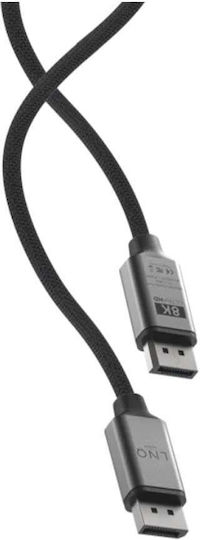 LinQ Cable DisplayPort male - DisplayPort male 2m Μαύρο (LQ48025)