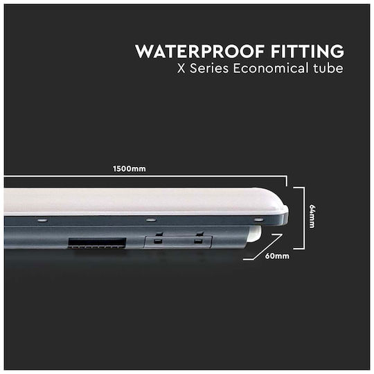 V-TAC Φωτιστικό Σκαφάκι με Ενσωματωμένο LED 48W 150εκ.