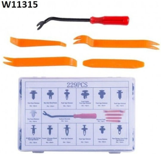 Car Plastic Clips 229 Pieces