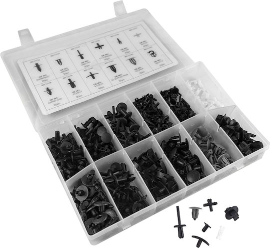 JBM Car Plastic Clips 350 Pieces