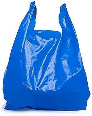 Plastic Bags Vest Type Blue 1kg Νο90