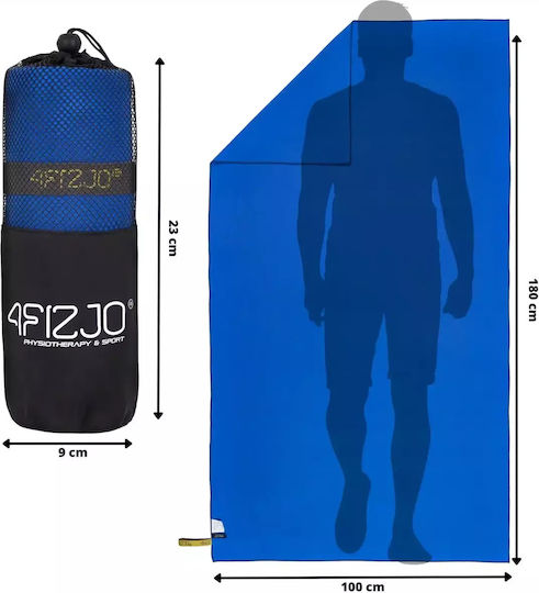 4FIZJO Microfiber Body Towel Blue 180x100cm