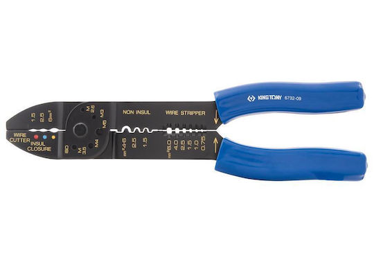 King Tony Crimping Tool 0.5-6mm² Cross Section with Cable Cutter