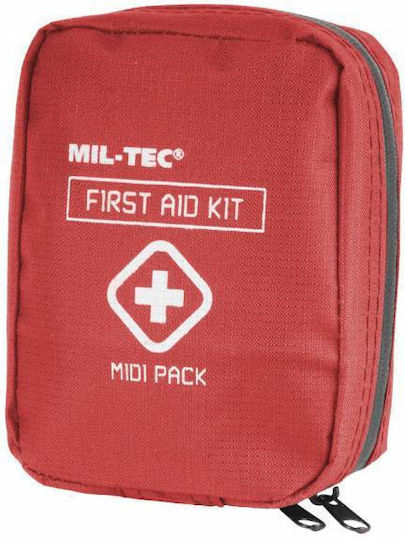 Mil-Tec Midi Чанта за Първа Помощ с Оборудване Червена