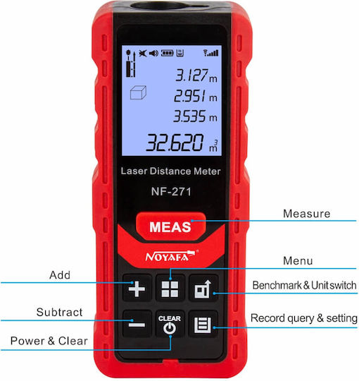 Noyafa Laser Distance Meter NF-271 with Range up to 70m