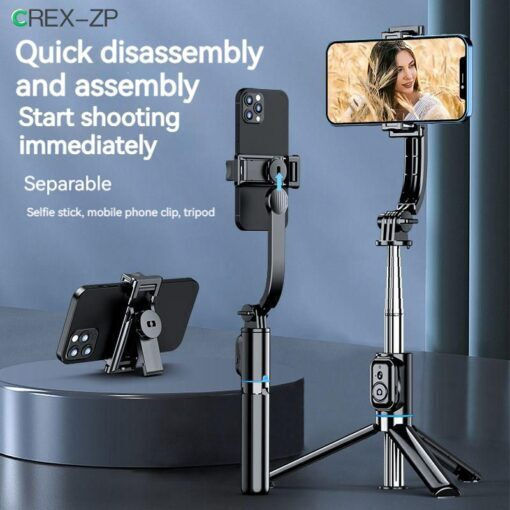 Awei X49 Selfie Stick Cell Phone Tripod Bluetooth with Black Lighting