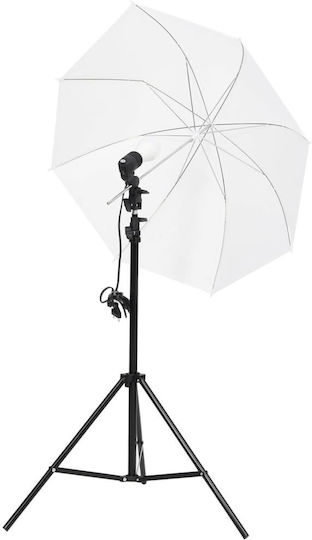 vidaXL Комплект Фотографско Студио Set Светлини & Фон Комплект осветление за студио