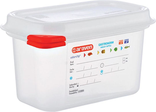 Araven Commercial Food Storage Container 1lt 17.6x10.8x10cm