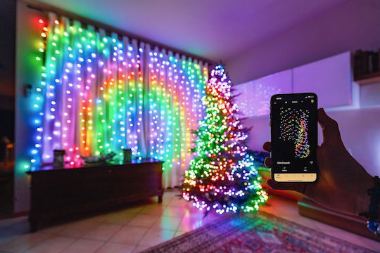 210 Smart Λαμπάκια LED 2.1μ. x 150εκ. RGBW τύπου Κουρτίνα
