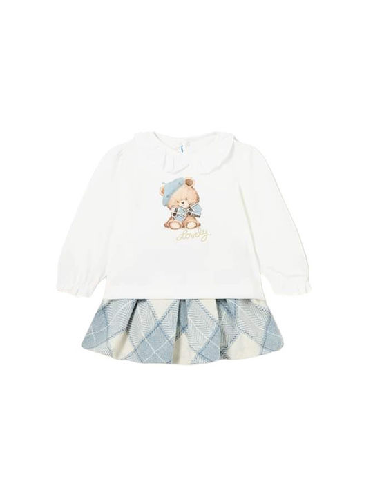 Mayoral Kids Set with Skirt Winter 2pcs Light Blue