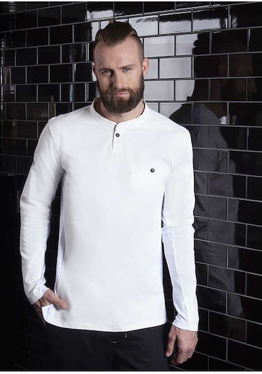 Karlowsky Μπλούζα Σεφ Unisex Λευκή με Μακρύ Μανίκι