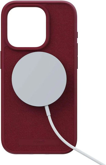 Njord Suede 360 Full Cover Πλαστικό 2mm Κόκκινο (iPhone 15 Pro)