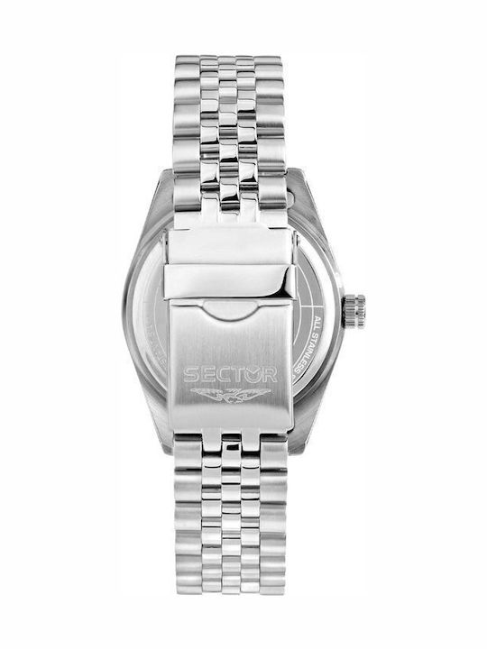 Sector 240 Herrenuhr Batterie mit Silber Metallarmband