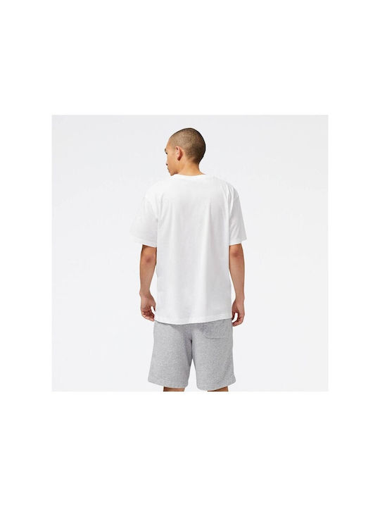 New Balance Ανδρικό Αθλητικό T-shirt Κοντομάνικο Λευκό
