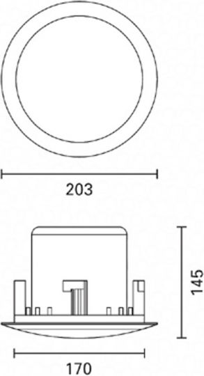 FBT CSL 520 TIC Παθητικό Ηχείο Οροφής 20W (Τεμάχιο) Λευκό 29416