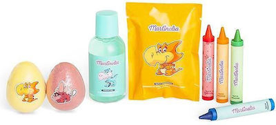 Martinelia Kids' Bubble Bath in Gel Form 100ml 2 * Bath Fizzers , 75g Bath Crackers, 4 * Bath Crayons