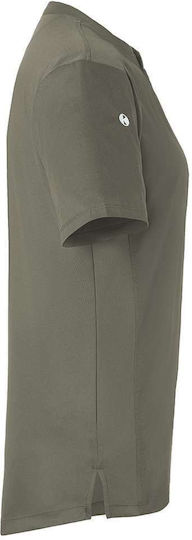 Karlowsky Bluse Koch Damen Khaki mit Kurzärmelig