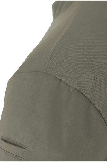 Karlowsky Bluse Koch Damen Khaki mit Kurzärmelig
