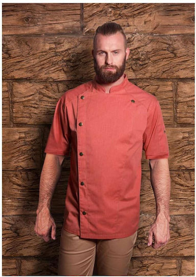 Karlowsky Mantel Koch Unisex Rot mit Kurzärmelig