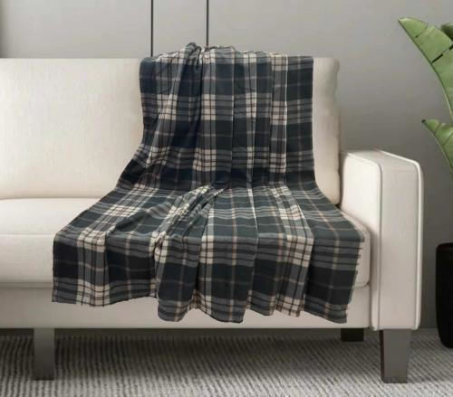 Linea Home Siberian Κουβέρτα Fleece Μονή 150x200εκ. Γκρι