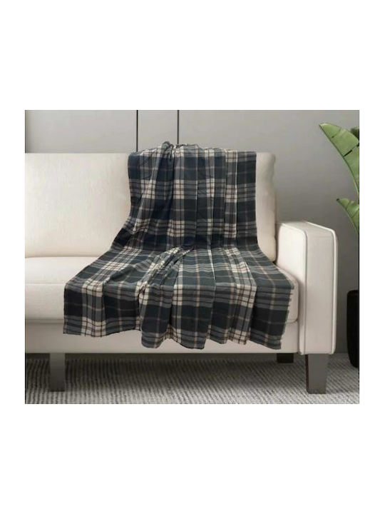 Linea Home Sibirische Decke Fleece Einzeln 150x200cm Grau