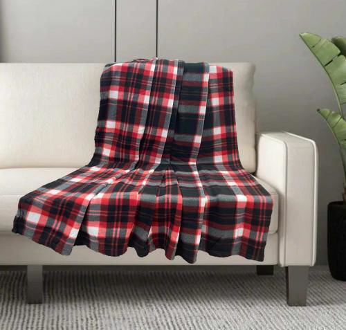Linea Home Aurora Blanket Fleece Single 150x200cm Red