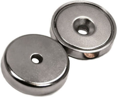 Neodymium Round Magnet with Hole and Traction Force 2.5kg N35