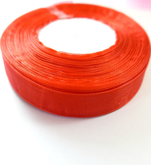 Organza Band Monochrom Weiß 50meters mit Breite 12mm
