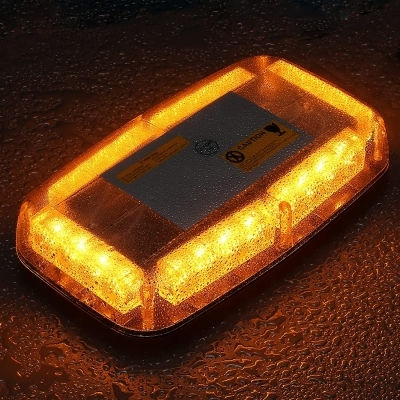 Car Beacon LED 12V 28cm with Orange Lighting