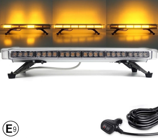 Auto-Leuchtturm LED 12V 76cm mit Orange Beleuchtung