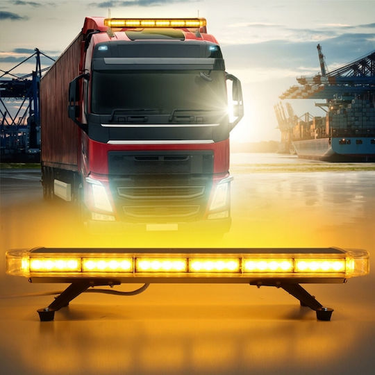 Auto-Leuchtturm LED 12V 76cm mit Orange Beleuchtung