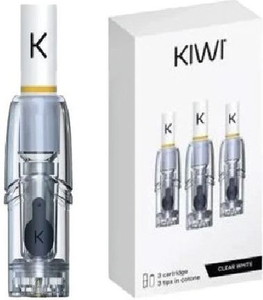 Kiwi Piesă De Schimb Pod Clear Alb 1.7ml Cu Impedanță 1.2ohm