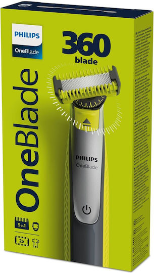 Philips OneBlade 360 Ξυριστική Μηχανή Προσώπου / Σώματος Επαναφορτιζόμενη